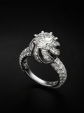 Custom lab-grown diamond engagement ring manufactured by Brrin Jewelry OEM ODM jewelry factory