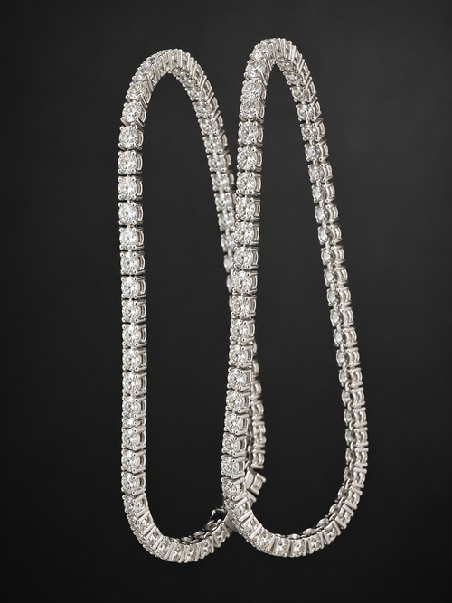 Custom lab-grown diamond tennis bracelet manufactured by Brrin Jewelry OEM ODM jewelry factory